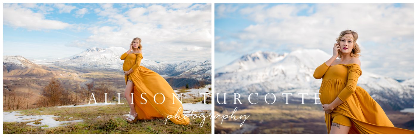 Stunning maternity session in the mountains