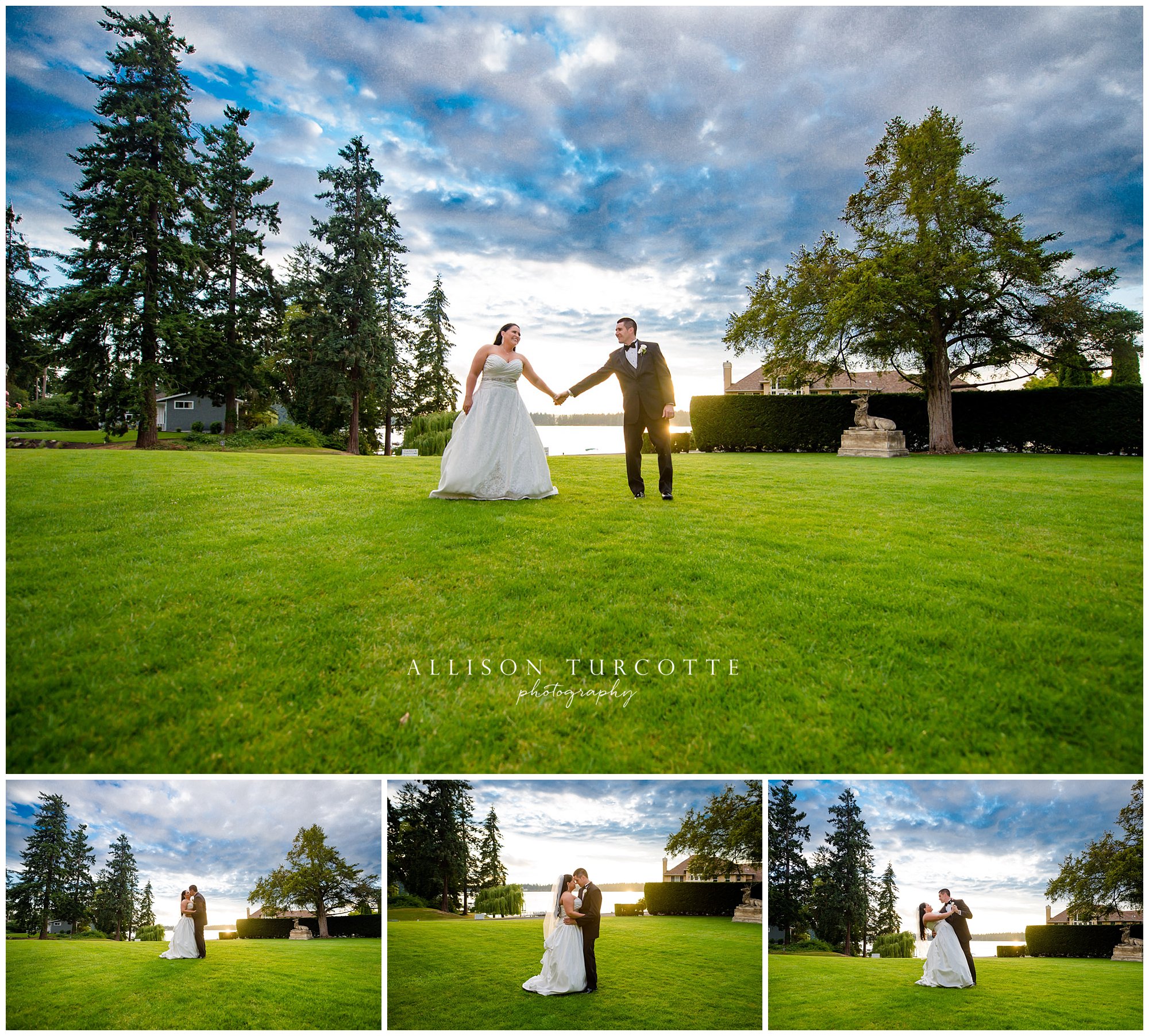 Thornewood Castle, Lakewood, WA, Lakewood Photographer -- Beautiful sunset at the castle