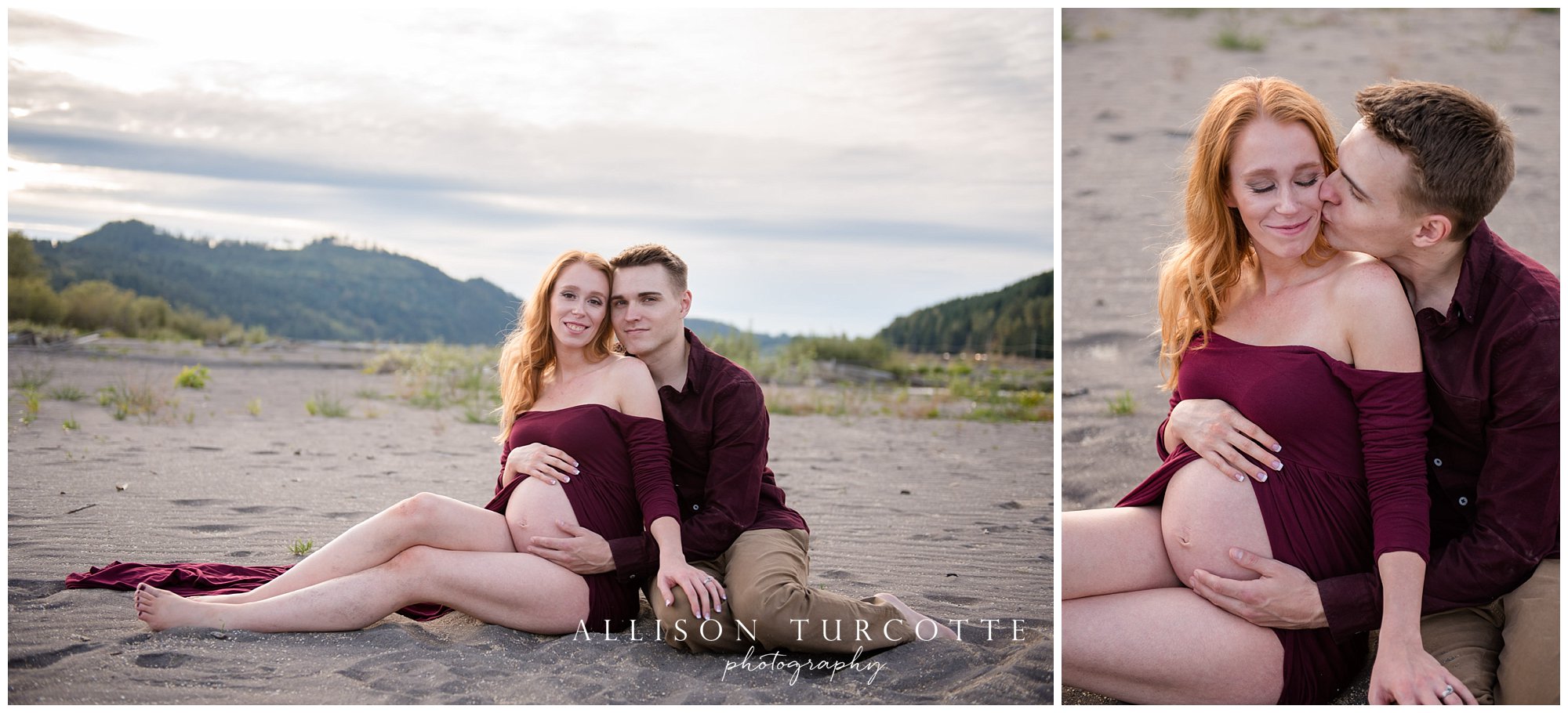 Engagement, maternity photography, Rainier, WA