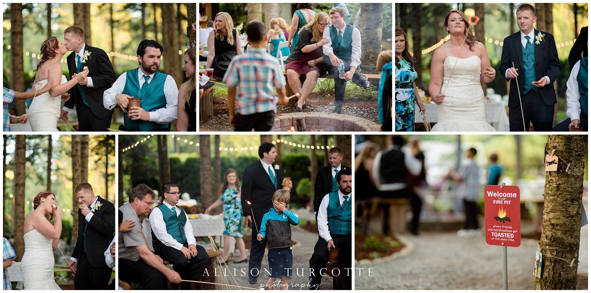 Wedding S'mores in Olympia, WA